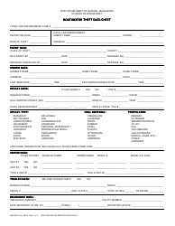 Document preview: Form DNR8256 Boat/Motor Theft Data Sheet - Ohio