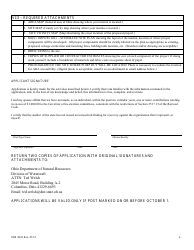 Form DNR8329 Clean Vessel Act Grant Application - Ohio, Page 4
