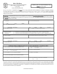 Form SCF-4 &quot;Complaint of Discrimination&quot; - New Jersey