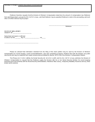 Form WC-365 Employee Claim Petition - New Jersey, Page 2