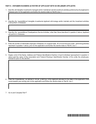 Form 6401-HMC Application and Election for a Headquarters Management Corporation Business License - Delaware, Page 2