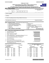 Form 402LTR 9901 Computation Schedule for Claiming License Tax Reduction for Approved New Business Facility Gross Receipts - Delaware