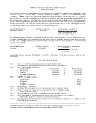 Form 402LTR 9901 Computation Schedule for Claiming License Tax Reduction for Approved New Business Facility Gross Receipts - Delaware, Page 2
