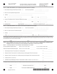 Form 1811CC 0701 Certification of Unused Delaware Historic Preservation Tax Credit - Delaware