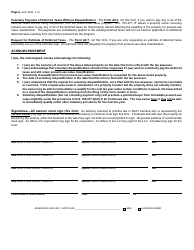 Form AV-6 &quot;Request for Voluntary Disqualification From Present-Use Value Classification&quot; - North Carolina, Page 2
