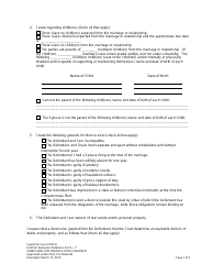 Uniform Domestic Relations Form 7 Complaint for Divorce With Children - Ohio, Page 2