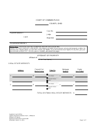 Affidavit 2 Affidavit of Property - Ohio
