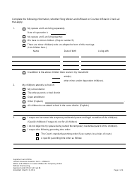 Affidavit 5 Motion and Affidavit or Counter Affidavit for Temporary Orders - Ohio, Page 2
