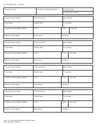 Form CSF01 058 Oregon New Hire Reporting Form - Oregon, Page 2
