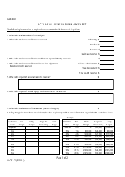 Form WCSI-7 Actuarial Opinion Summary Sheet - New Hampshire