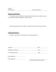 Vocational Rehabilitation Training Agreement - New Hampshire, Page 2