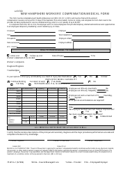 Document preview: Form 75 WCA-1 New Hampshire Workers' Compensation Medical Form - New Hampshire
