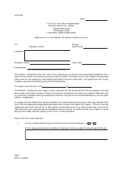 Form 53WC Employee&#039;s Statement of Employment Status - New Hampshire