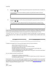 Form 53WC Employee&#039;s Statement of Employment Status - New Hampshire, Page 2