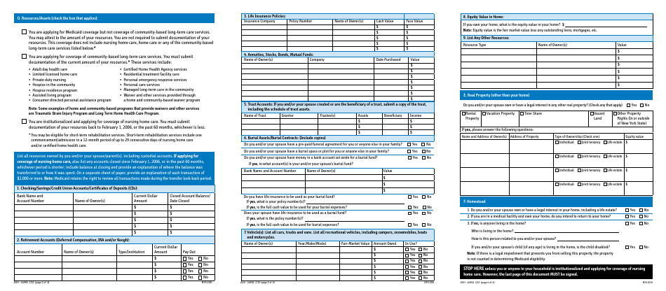 Form DOH4495A Supplement A Access Ny - New York, Page 3
