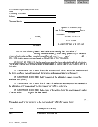 Document preview: Form 10736 Consent Order of Dismissal - New Jersey