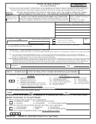Form W-9 Questionnaire - New Jersey, Page 2