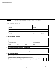 Document preview: Form PA-60 Conservation Restriction Assessment Application - New Hampshire