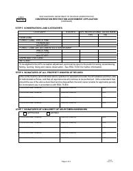 Form PA-60 Conservation Restriction Assessment Application - New Hampshire, Page 2