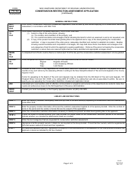Form PA-60 Conservation Restriction Assessment Application - New Hampshire, Page 3