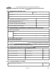 Form PA-61 Inconsistent Use Penalty on Conservation Restriction Land - New Hampshire, Page 2