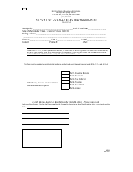 Document preview: Form MS-60 Report of Locally Elected Auditor(S) - New Hampshire