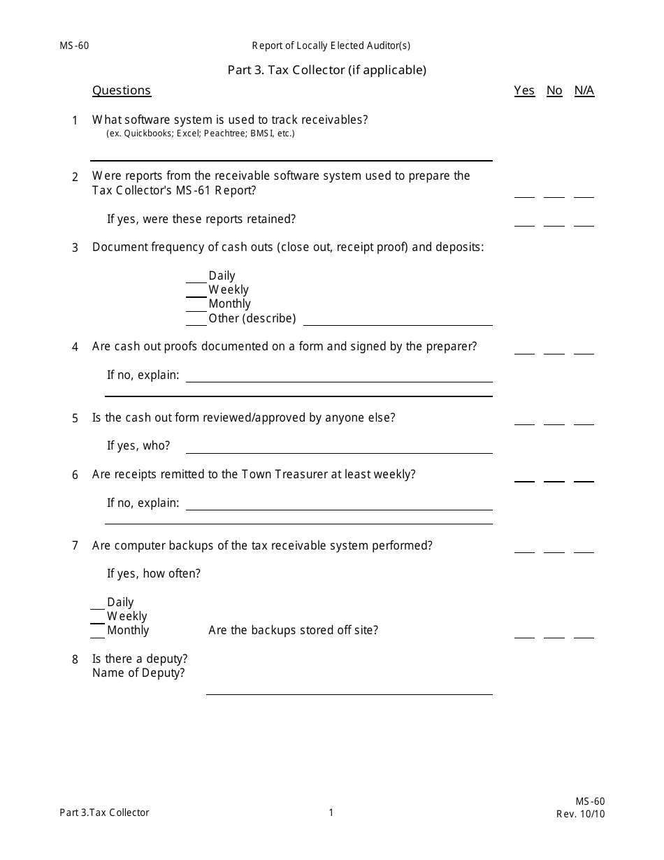 Form MS-60 Report of Locally Elected Auditor(S) - New Hampshire, Page 16