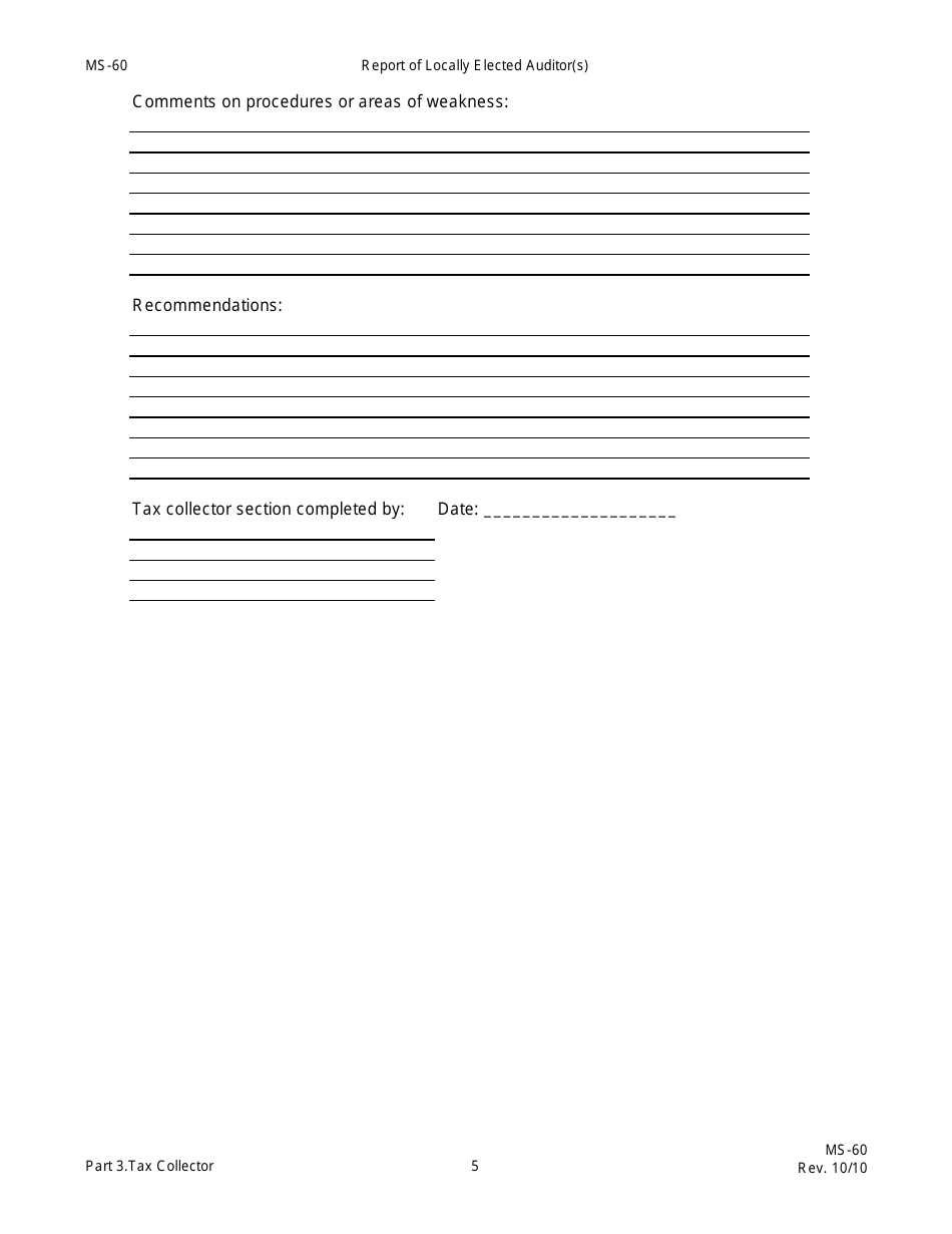 Form MS-60 Report of Locally Elected Auditor(S) - New Hampshire, Page 20