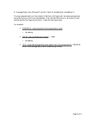 Instructions for Form 732A Adult Day Services Daily Cost Computation Worksheet - North Carolina, Page 5