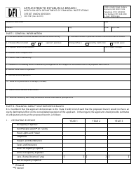 Document preview: Form SFN7391 Application to Establish a Branch - North Dakota