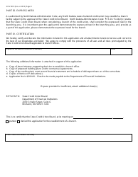 Form SFN7391 Application to Establish a Branch - North Dakota, Page 3