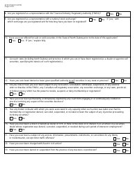 Form SFN51529 (S-5) Application for Registration of Agent - North Dakota, Page 2