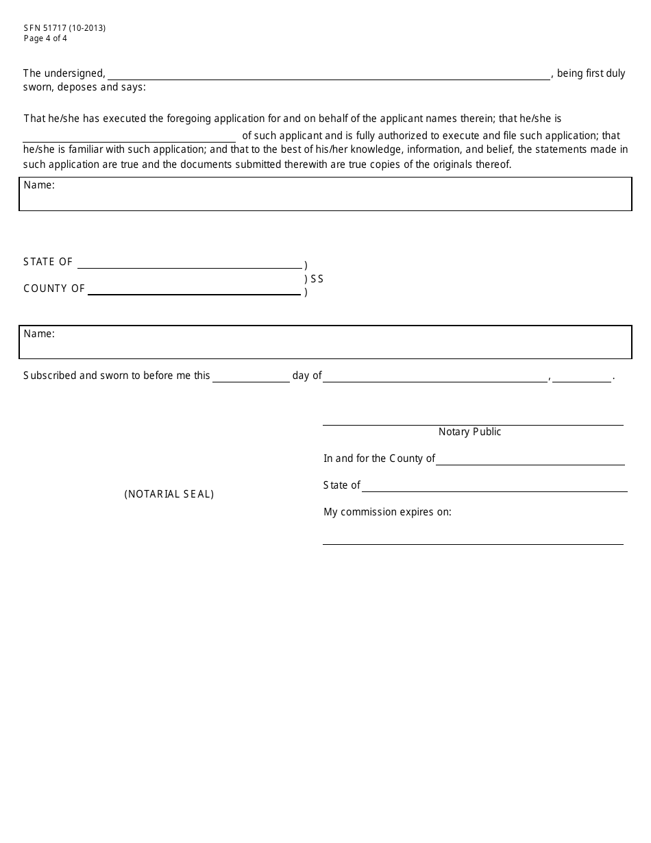 Form SFN51717 (E) Limited Offeree Exemption Application - North Dakota, Page 4