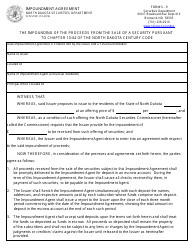 Form SFN51951 (S-9) &quot;Impoundment Agreement&quot; - North Dakota