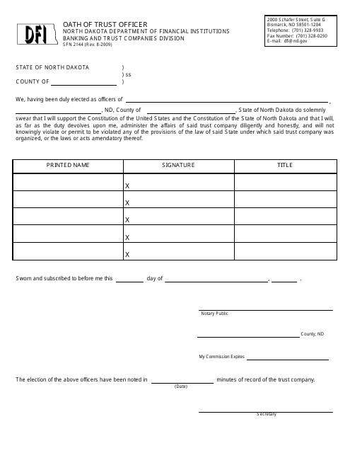 Form SFN2144  Printable Pdf