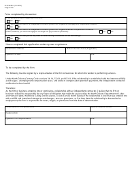 Form SFN58394 &quot;Independent Contractor Verification Application&quot; - North Dakota, Page 6