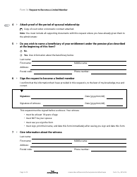 Form 14 Request to Become a Limited Member - Nova Scotia, Canada, Page 2