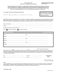 Form C-105.55 Revocation of Election to Exclude Sole Shareholder or Two Executive Officers From Compensation Coverage - New York