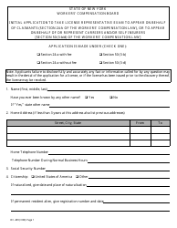 Document preview: Form OC-409 Initial Application to Take License Representative Exam - New York