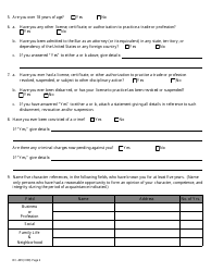 Form OC-409 Initial Application to Take License Representative Exam - New York, Page 2