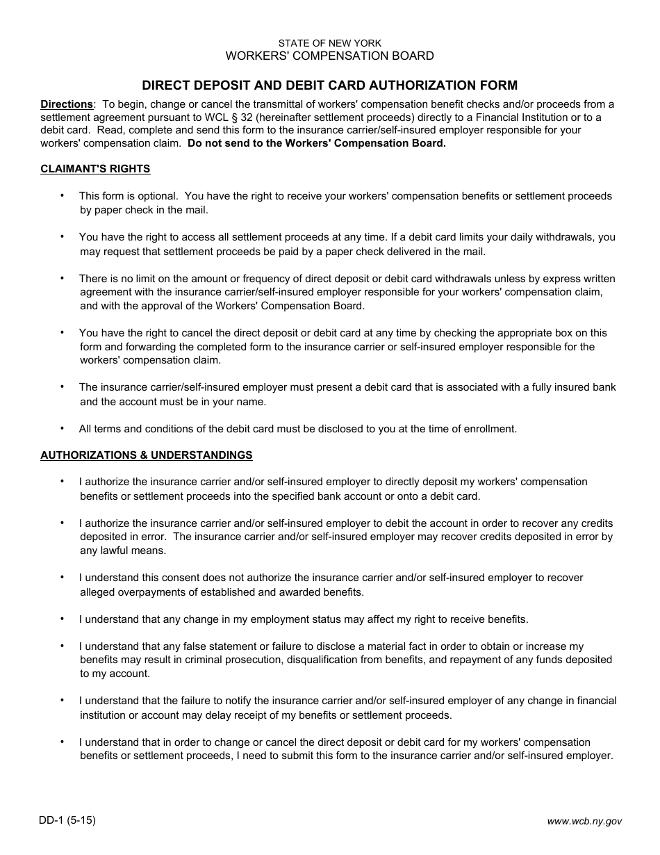 Ny Direct Pay Permit Example.pdf Form DD-1 - Fill Out, Sign Online and Download Fillable PDF, New York ...