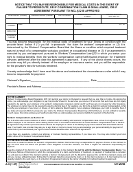 Document preview: Form A-9 Notice That You May Be Responsible for Medical Costs in the Event of Failure to Prosecute, or if Compensation Claim Is Disallowed, or if Agreement Pursuant to Wcl 32 Is Approved - New York (English/Spanish)