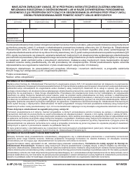 Form A-9P Notice That You May Be Responsible for Medical Costs in the Event of Failure to Prosecute, or if Compensation Claim Is Disallowed, or if Agreement Pursuant to Wcl 32 Is Approved - New York (English/Polish), Page 2
