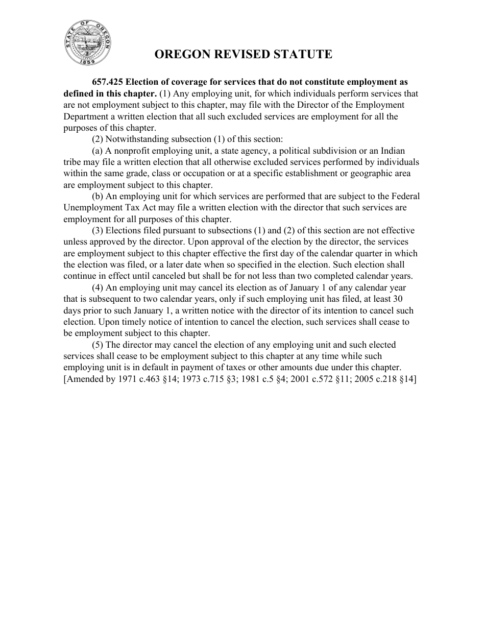 Notice of Election to Cover Employees Not Covered by Oregon Employment Department Law - Oregon, Page 2