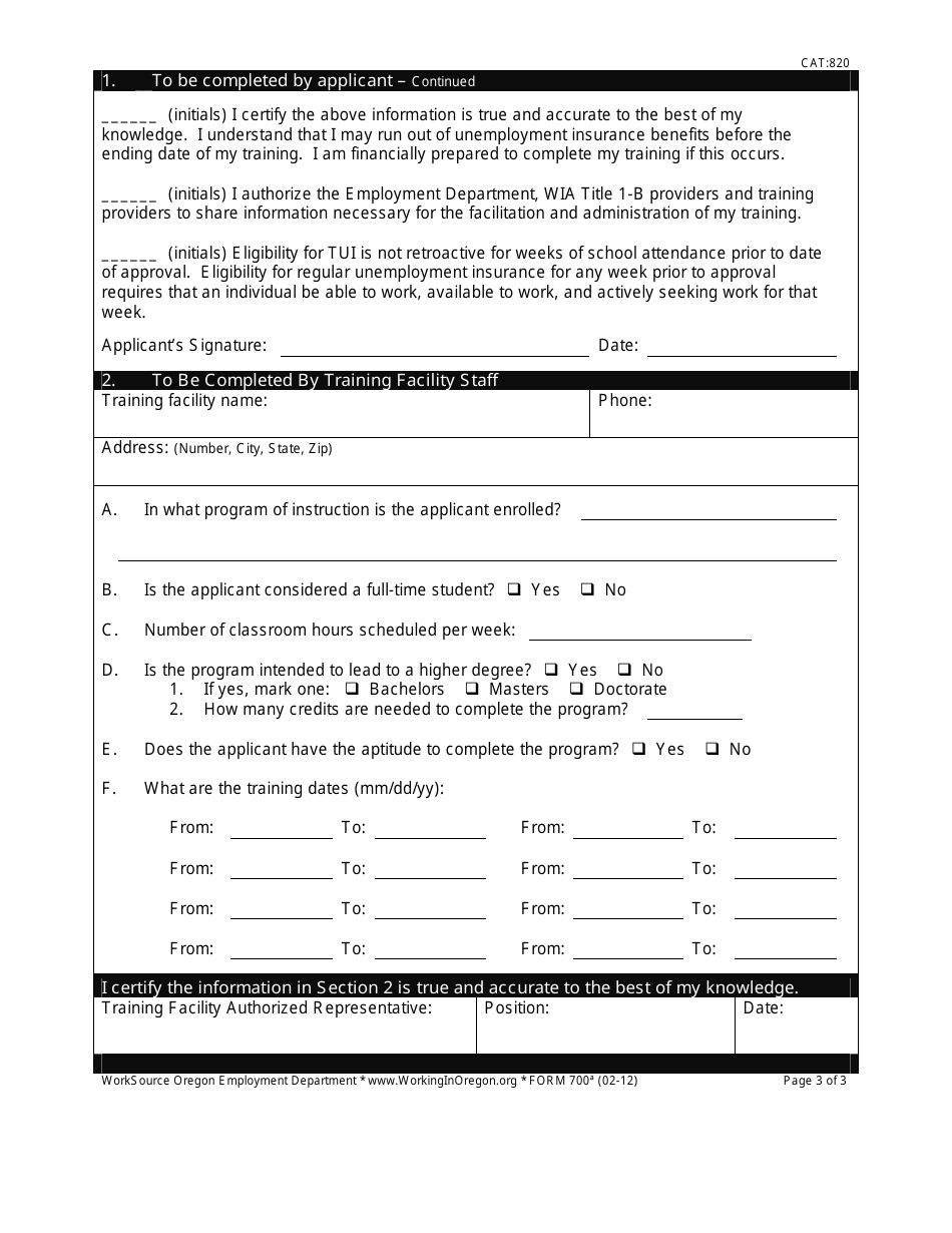 Form 700 Training Ui Application - Oregon, Page 3