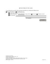 Form 22 Show Cause Order, Notice and Instructions to the Clerk - Ohio, Page 3