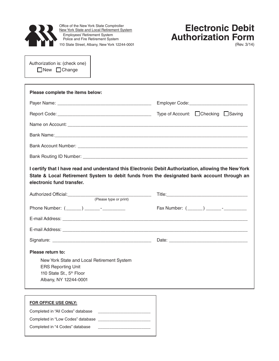 New York Electronic Debit Authorization Form Fill Out Sign Online And Download Pdf