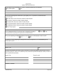 Agency Disability Questionnaire - Ohio, Page 2