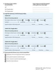 DEQ Form 2M1 Application for Permit to Discharge Municipal/Domestic Wastewater - Oklahoma, Page 3