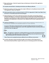DEQ Form 2M1 Application for Permit to Discharge Municipal/Domestic Wastewater - Oklahoma, Page 5